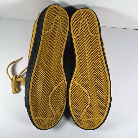 Nike SB Zoom Blazer Low Yellow Ochre Suede Skateboard Shoes Men's Size 11 - Picture 7 of 8